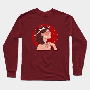 Confident Goddess of Red Long Sleeve T-Shirt